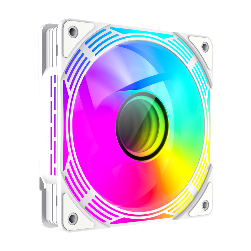 GameMax KF300R WH 120mm White frame ARGB Fan 3 in 1 Kit Cooling GameMax KF300R WH 120mm White frame ARGB Fan 3 in 1 Kit Cooling